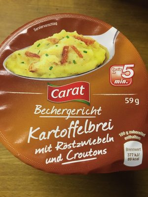 Fertiggerichte Kartoffelbrei front packaging