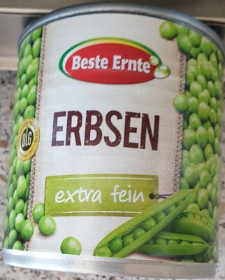 Erbsen extra fein front packaging
