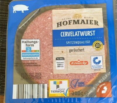 Cervelatwurst front packaging