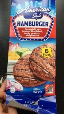 American style hamburger