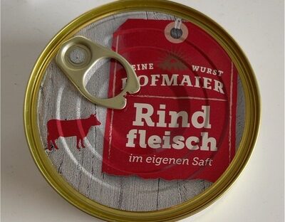 Hofmaier Rindfleisch front packaging