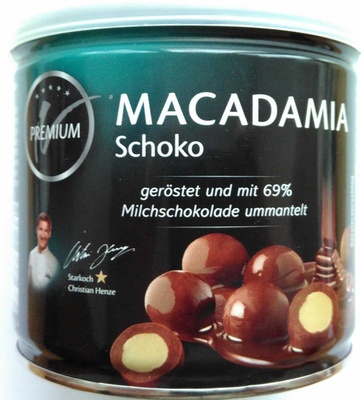 Macadamia Schoko front packaging