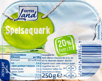 Speisequark 20% Fett i. Tr.