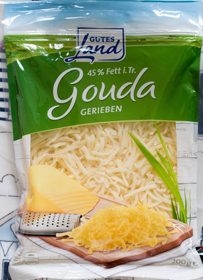 Gouda gerieben