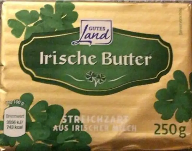 Irische Markenbutter front packaging