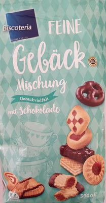 Feine Gebäckmischung mit Schokolade