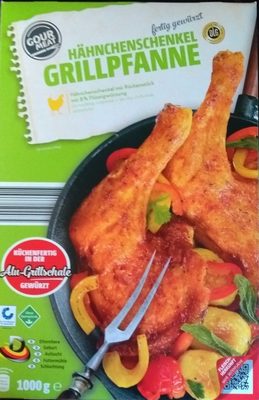 Hähnchenschenkel Grillpfanne