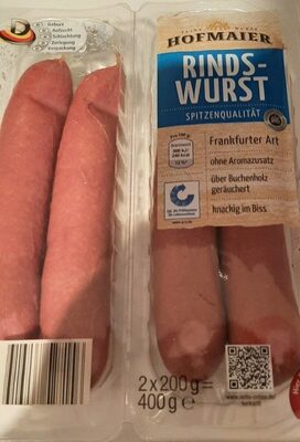 Rindswurst front packaging