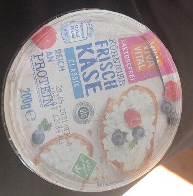 Körniger Frischkäse Natur front packaging