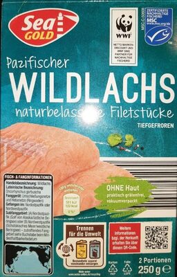 Wildlachs ohne Haut