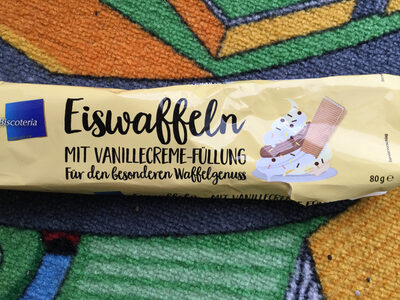 Eiswaffeln mit Vanillecreme-Füllung