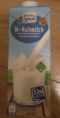 H-Vollmilch, 3.5% Fett front packaging