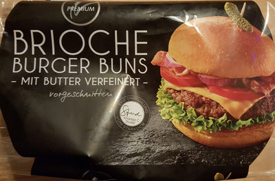 Brioche Burger Buns front packaging