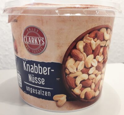 Knabber-Nüsse ungesalzen front packaging