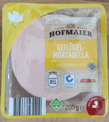 Geflügel Mortadella front packaging