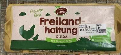 Frische Eier Freilandhaltung