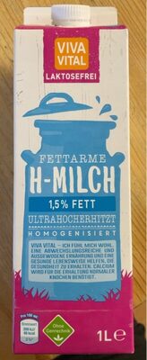 Fettarme H-Milch Laktosefrei front packaging
