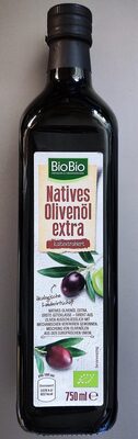 Natives Bio-Olivenöl Extra front packaging