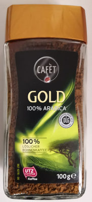 Gold 100% Arabica front packaging