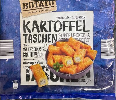 Kartoffeltaschen mit Frischkäse & Kräutern front packaging