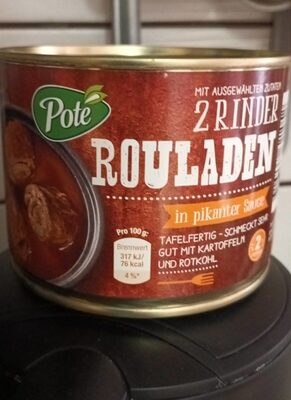 2 Rinder Rouladen in pikanter Sauce front packaging