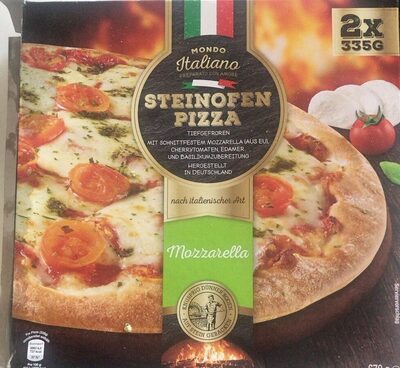 Steinoffen Pizza Mozzarella front packaging