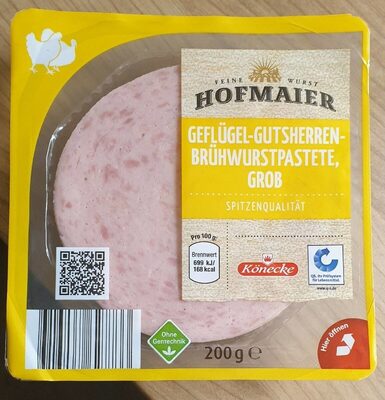 Geflügel-Gutsherren-Brühwurstpastete
