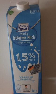 frische fettarme Milch front packaging