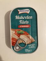 Dreimaster Fischfeinkost Makrelenfilets in Tomatensauce ohne Haut und Gräten 4316268629348