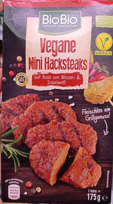 Vegane Mini Hacksteaks auf Basis von Weizen- & Sojaeiweiß