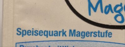 Speisequark Magerstufe Gutes Land ingredients label