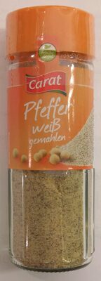 Pfeffer, weiß, gemahlen