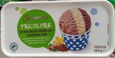 Tricolore Haselnuss-Vanille-Schokolade