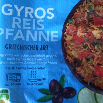 Gyros-Reispfanne griechischer Art