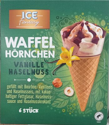 Waffel Hörnchen Vanille Haselnuss
