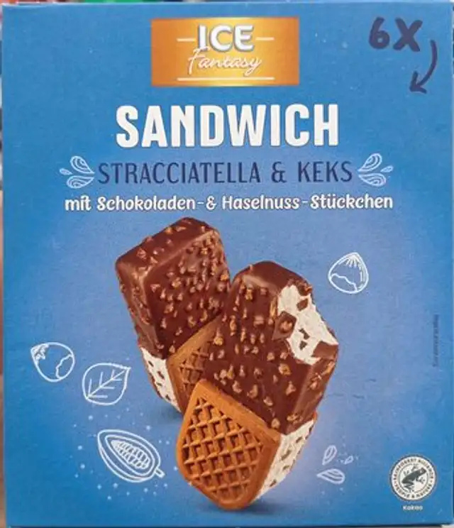 Sandwich Stracciatella Keks front packaging