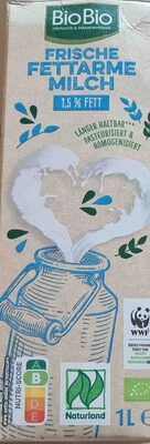 Frische fettarme Milch 1.5% Fett