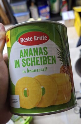 ananas in scheiben front packaging