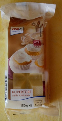 Kuvertüre weiße Schokolade front packaging