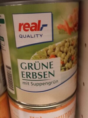 Grüne Erbsen mit Suppengrün