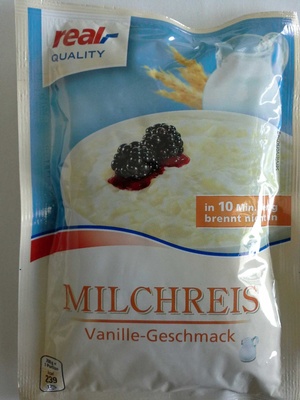 real Milchreis - Vanille-Geschmack