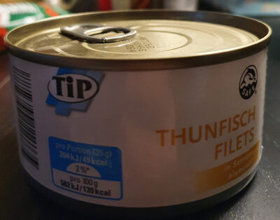 Thunfischfilets in Sonnenblumenöl