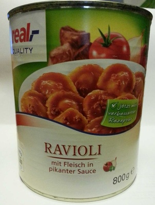 Ravioli mit pikanter Fleischsause