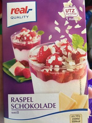 Raspelschokolade weiß