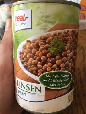 Real, Quality Linsen Gegart front packaging