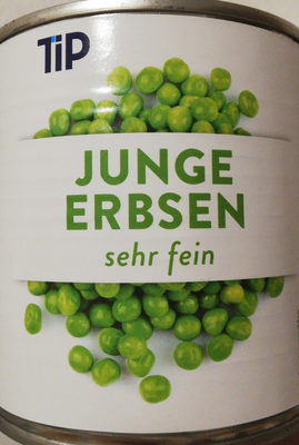 Junge Erbsen sehr fein