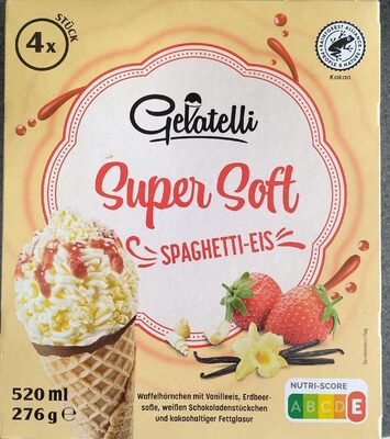 Spaghetti Eis Waffel