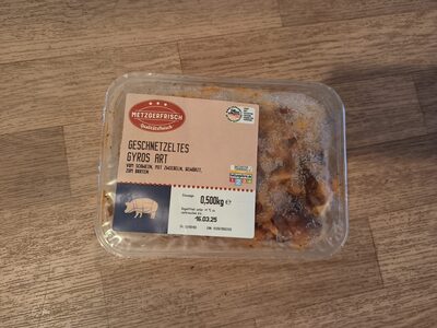 Geschnetzeltes Gyros Art