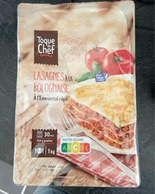 Lasagne à la bolognaise à l’emmental râpé