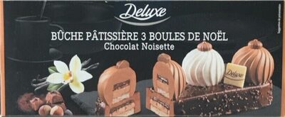 Bûche pâtissière 3 boules de Noel